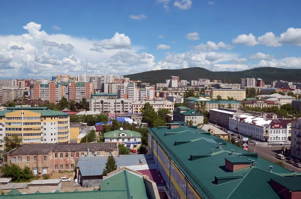 Vista superior del centro de la ciudad de Chita — Foto de Stock