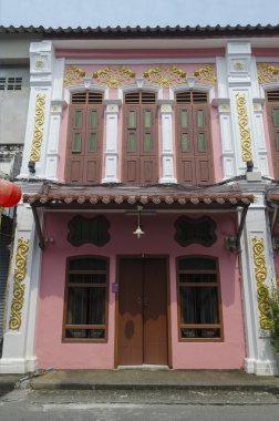Soi Rommanee - geç 19. yüzyıl bir Tay kırmızı ışık sokak, Phuket Town, Tayland oldu