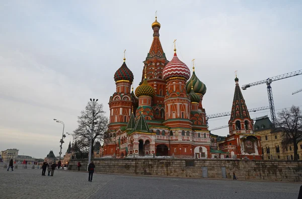 St Basil's Cathedral på twilight. Moskva — Stockfoto