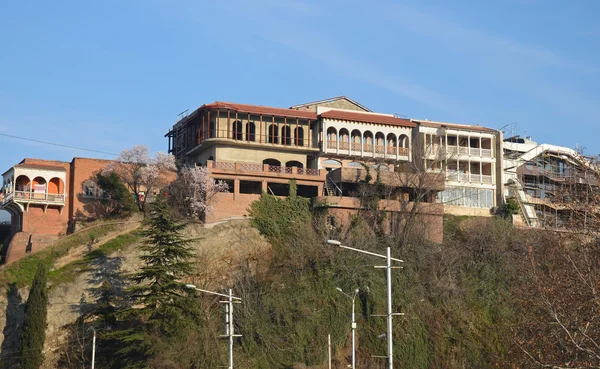 Eski Tbilisi. Avlabar alandaki konut binalarının — Stok fotoğraf