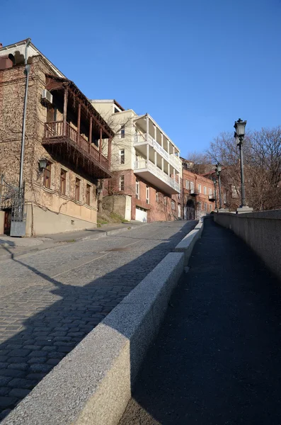 Tbilisi, famosa artista georgiana Helena Akhvlediani Street — Foto Stock