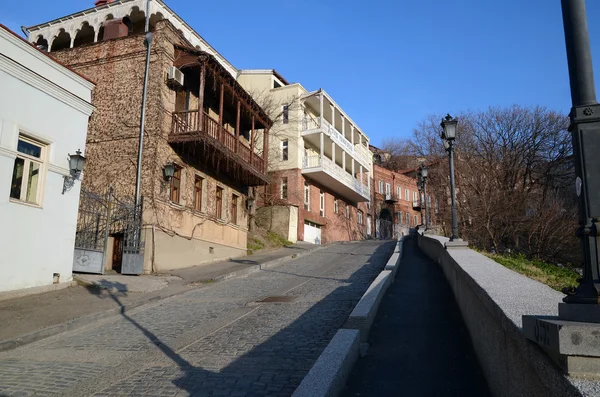 Tiflis, famosa artista georgiana Helena Akhvlediani Street —  Fotos de Stock