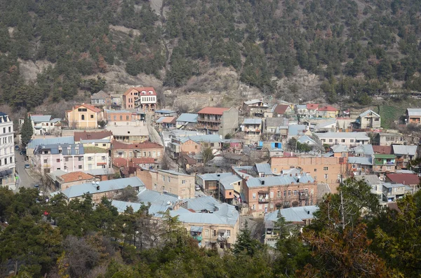 Üstten Görünüm Sololaki bölgesinin. Tiflis, Gürcistan — Stok fotoğraf