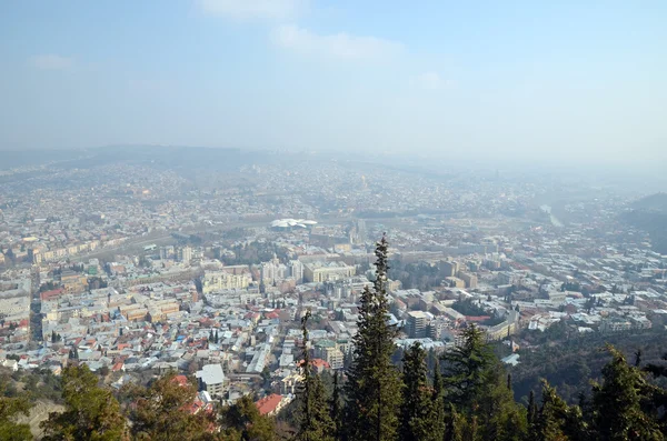 Tbilisi orta kısmında Üstten Görünüm