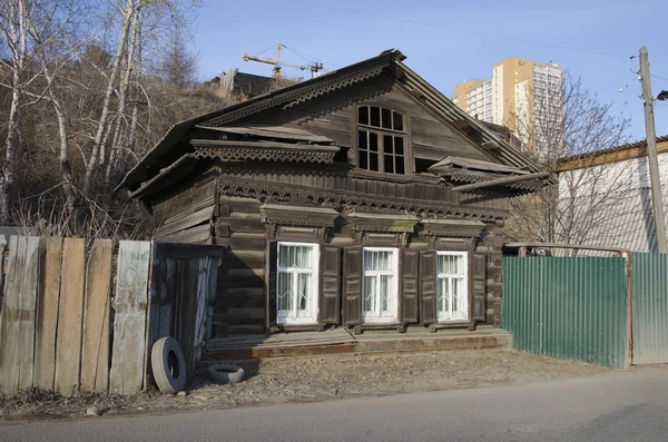 Old wooden residential house — Stock Photo, Image