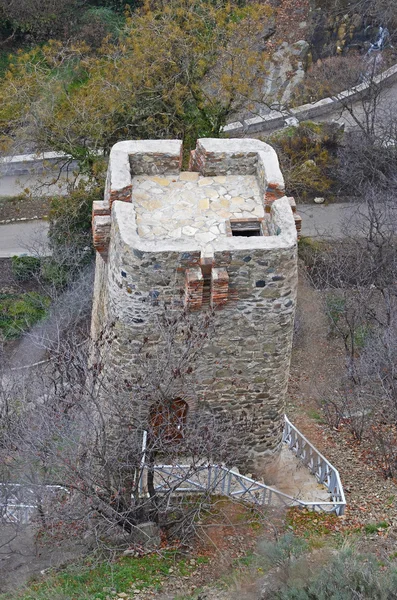 Нарикала - оборонительная крепость Тбилиси. Сторожевая башня — стоковое фото