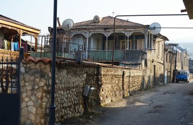 Streets of the old town of Telavi. Kakheti, Georgia