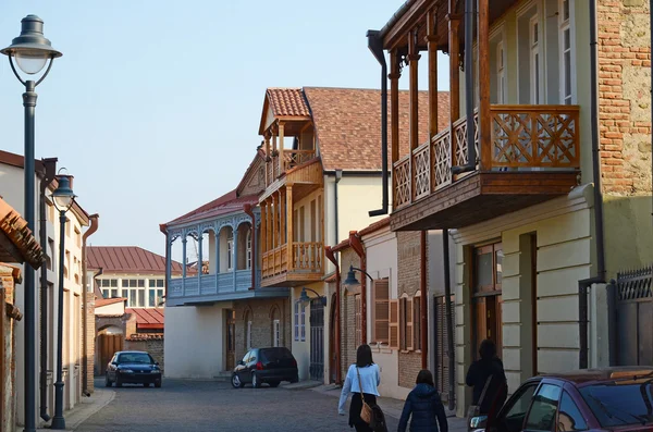 Streets of the old town of Telavi. Kakheti, Georgia — Stok fotoğraf