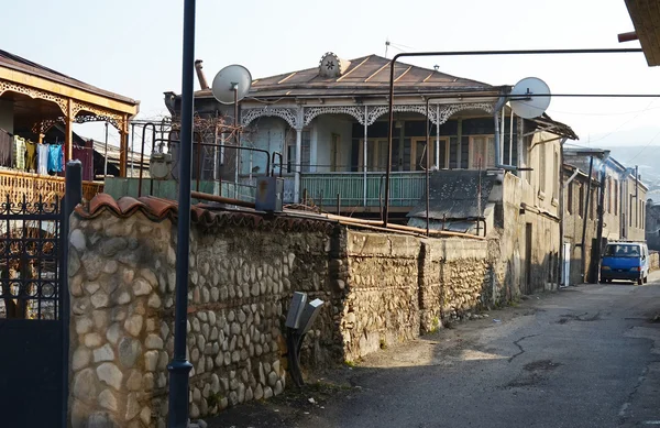 Ruas da cidade velha de Telavi. Kakheti, Geórgia — Fotografia de Stock