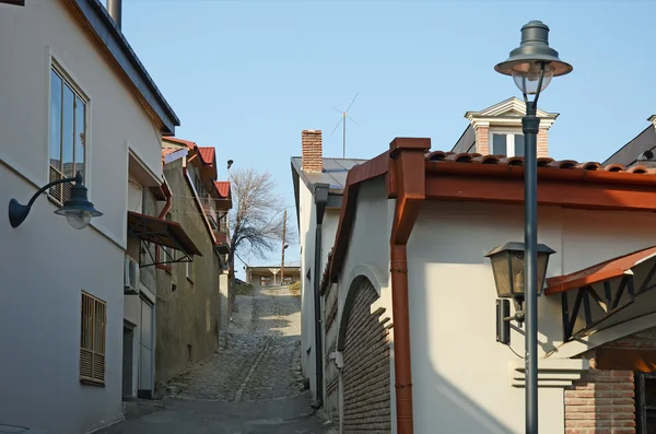 Ruas da cidade velha de Telavi. Kakheti, Geórgia — Fotografia de Stock