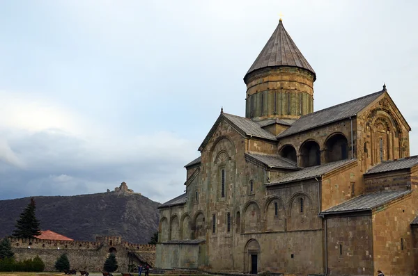 Svetitskhoveli katedrála (žijící pilíř) v městě Mccheta - starobylé hlavní město Gruzie — Stock fotografie