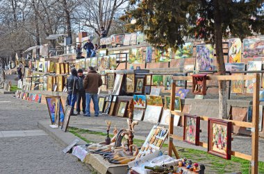 Bit pazarı Tiflis, Gürcistan'daki satırlarda Resim Sergisi