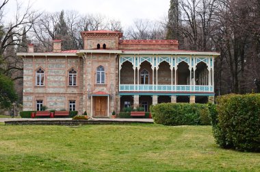 Tsinandali, Georgia-Mart, Mart 2015: Evi Müzesi, Alexander Chavchavadze Tsinandali köy içinde. Gürcistan