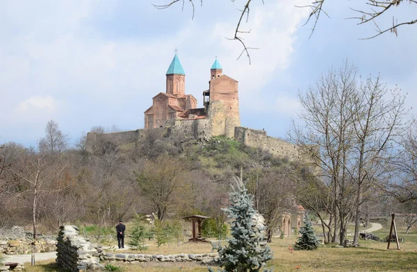 Tvrz a kostel archandělů Michael a Gabriel. Gremi architektonický komplex v Kachetie, Gruzie — Stock fotografie