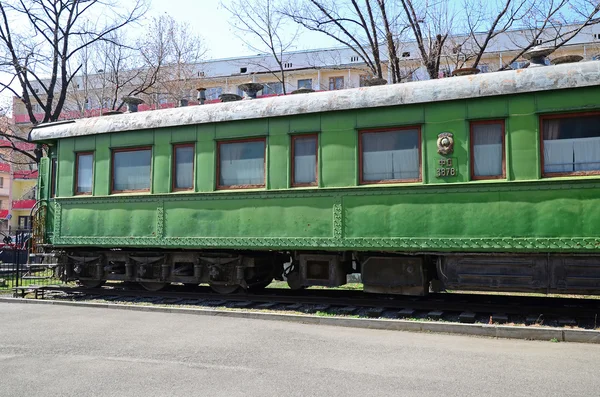 GORI, GEORGIA - 4 de marzo de 2015: Vagon personal de Joseph Stalin en su museo en Gori, Georgia — Foto de Stock