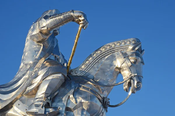 Genghis Khan jezdecké sochy — Stock fotografie