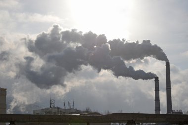 Ulaanbaatar, Mn-Aralık 1, 2015: Ulaanbaatar merkezi elektrikli ısı