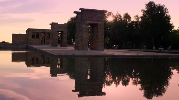 Egyptian Temple of Debod. — Stock Video