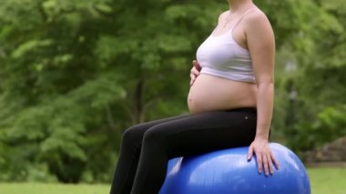 9of10 hamile kadının yapması egzersiz, spor, eğlence, sağlık Park