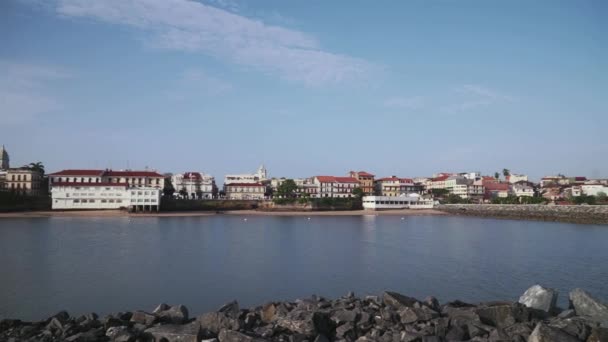 12of19 Ciudad de Panamá, Casco Viejo, Casco Antiguo, Casco Antiguo, Mar — Vídeo de stock