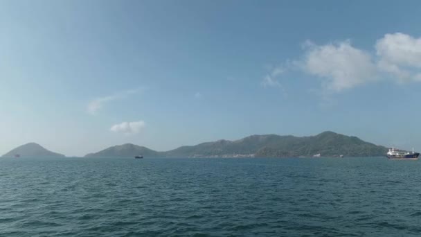 Вид на побережье, Панама, Isla Taboga — стоковое видео