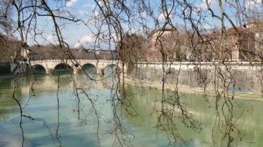 Kentsel görünümü nehir Tiber Roma Roma İtalya İtalya manzara şehir