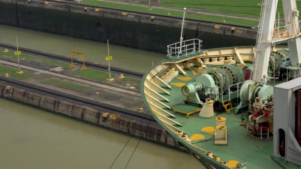 Carico e logistica Panama Canal Miraflores Locks-1 — Video Stock