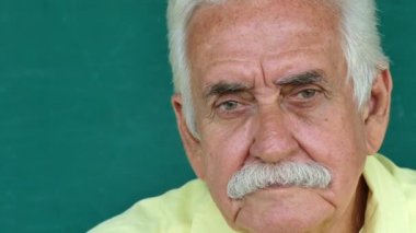 3 Beyaz Yaşlılar Portre Depresif Kıdemli Adam Yüz İfade