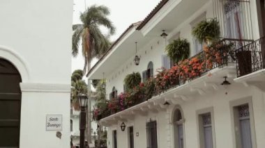 4 Santo Domingo kilise ve kasko Antiguo Panama eski ev