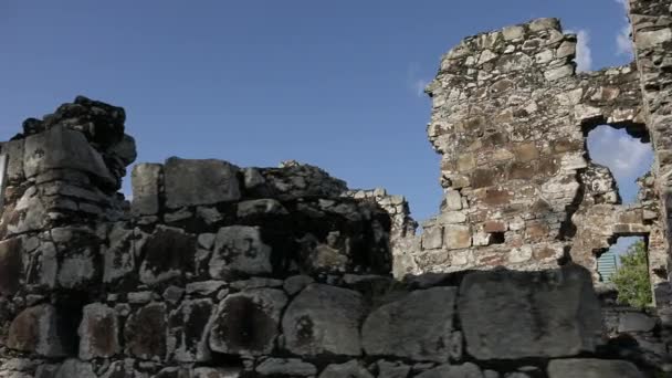 6 развалин старого города Панама-Вьехо — стоковое видео
