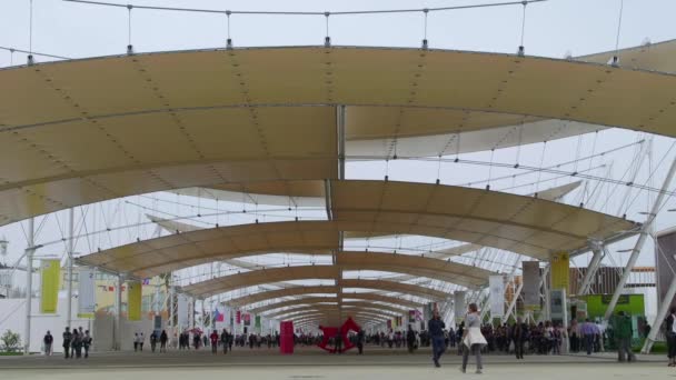 Expo 2015 Milan Italie Milano Italia Exposition internationale Visiteurs Personnes — Video