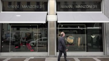 Armani Shop Store İtalyan Moda Alışveriş Milano Milano İtalya İtalya İtalya