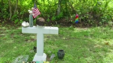 Bize ordu piyade Memorial Peleliu Adası Palau Cross mezarlığı mezarlık