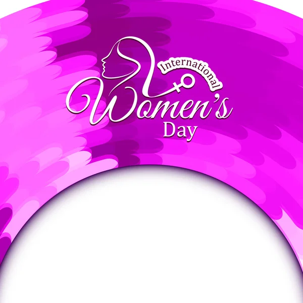 Beautiful Women's day background design — Stock Vector