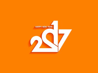 Mutlu yeni yıl 2017 tasarımını güzel metin