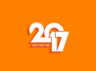 Mutlu yeni yıl 2017 tasarımını güzel metin