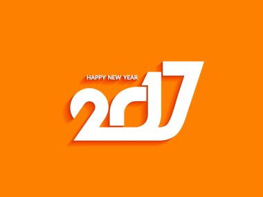 Mutlu yeni yıl 2017 tasarımını güzel metin