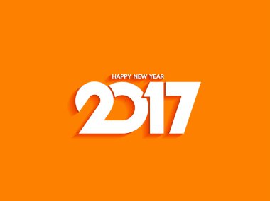 Mutlu yeni yıl 2017 tasarımını güzel metin