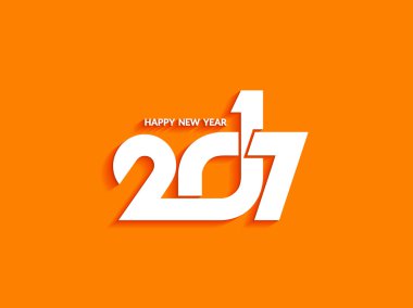 Mutlu yeni yıl 2017 tasarımını güzel metin