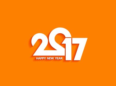Mutlu yeni yıl 2017 tasarımını güzel metin