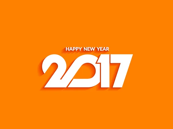 Krásný text design šťastný nový rok 2017 — Stockový vektor