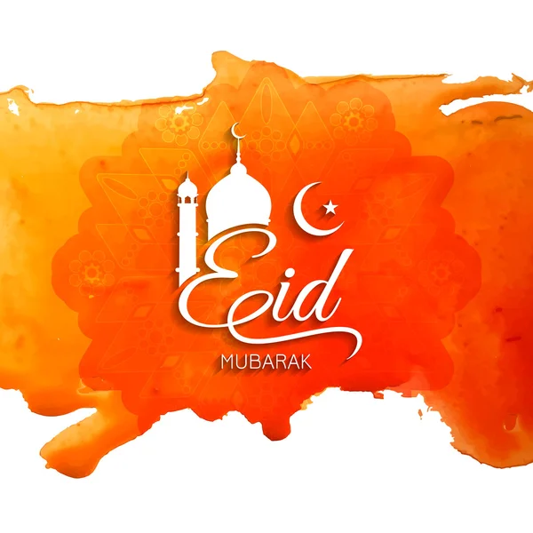 Beautiful Eid Mubarak background — Stock Vector