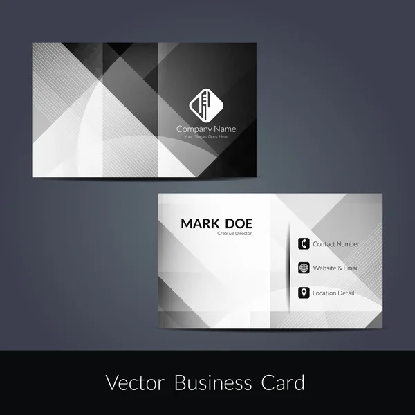 Presentación de diseño de tarjetas de visita — Vector de stock
