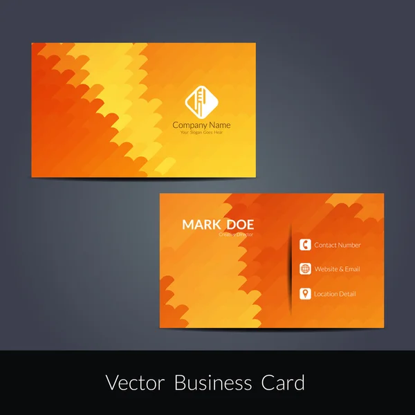 Presentación de diseño de tarjetas de visita — Vector de stock