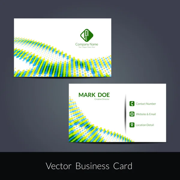 ビジネス カードのデザインのプレゼンテーション — ストックベクタ