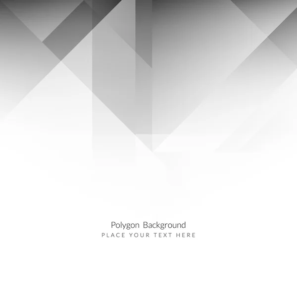 Abstract grey color polygon background design — Stock Vector