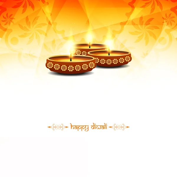 Happy Diwali Diseño de fondo — Archivo Imágenes Vectoriales