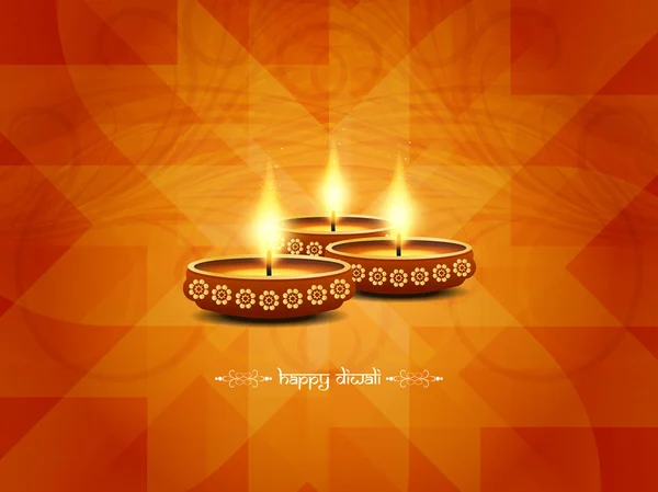 Ευτυχισμένο Diwali φόντο σχεδίασης — Διανυσματικό Αρχείο