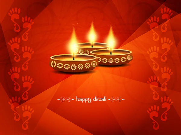 Happy Diwali Diseño de fondo — Vector de stock