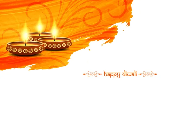 Happy Diwali Diseño de fondo — Vector de stock